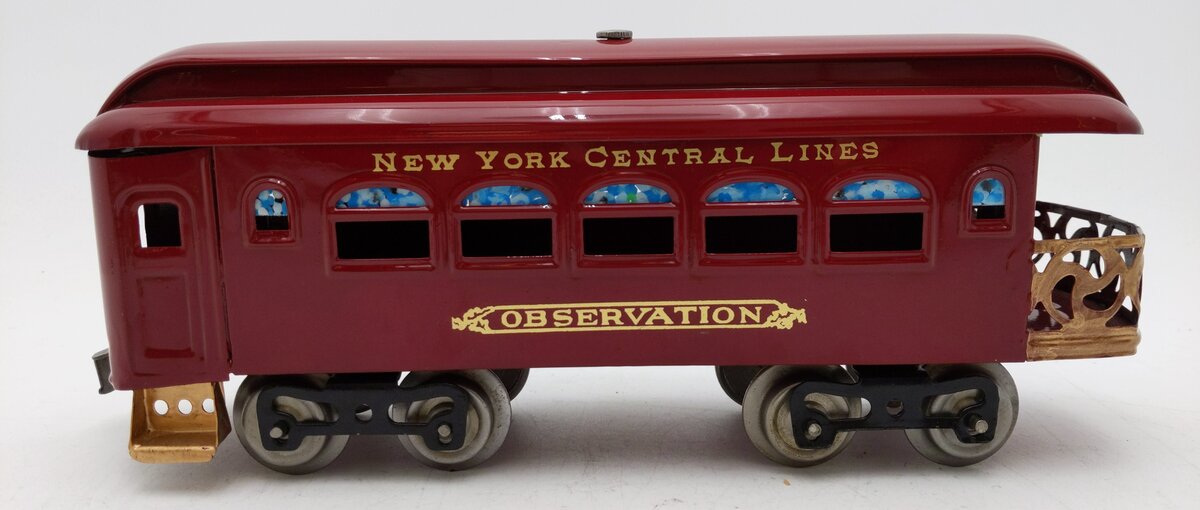 Lionel 36 Vintage Standard Gauge/Maroon Observation Car Painted