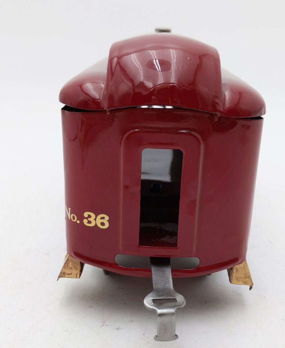 Lionel 36 Vintage Standard Gauge/Maroon Observation Car Painted