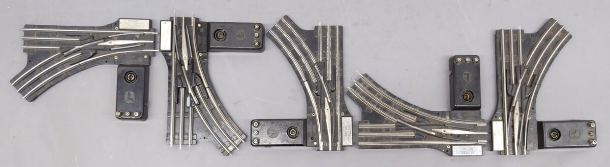 Lionel O22 Vintage O Left-Hand & Right-Hand Electric Remote Switches [5] VG