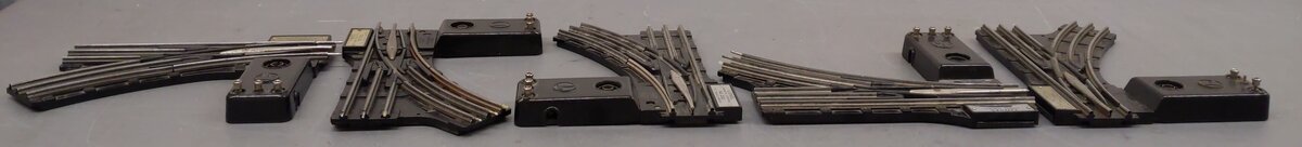 Lionel O22 Vintage O Left-Hand & Right-Hand Electric Remote Switches [5] VG