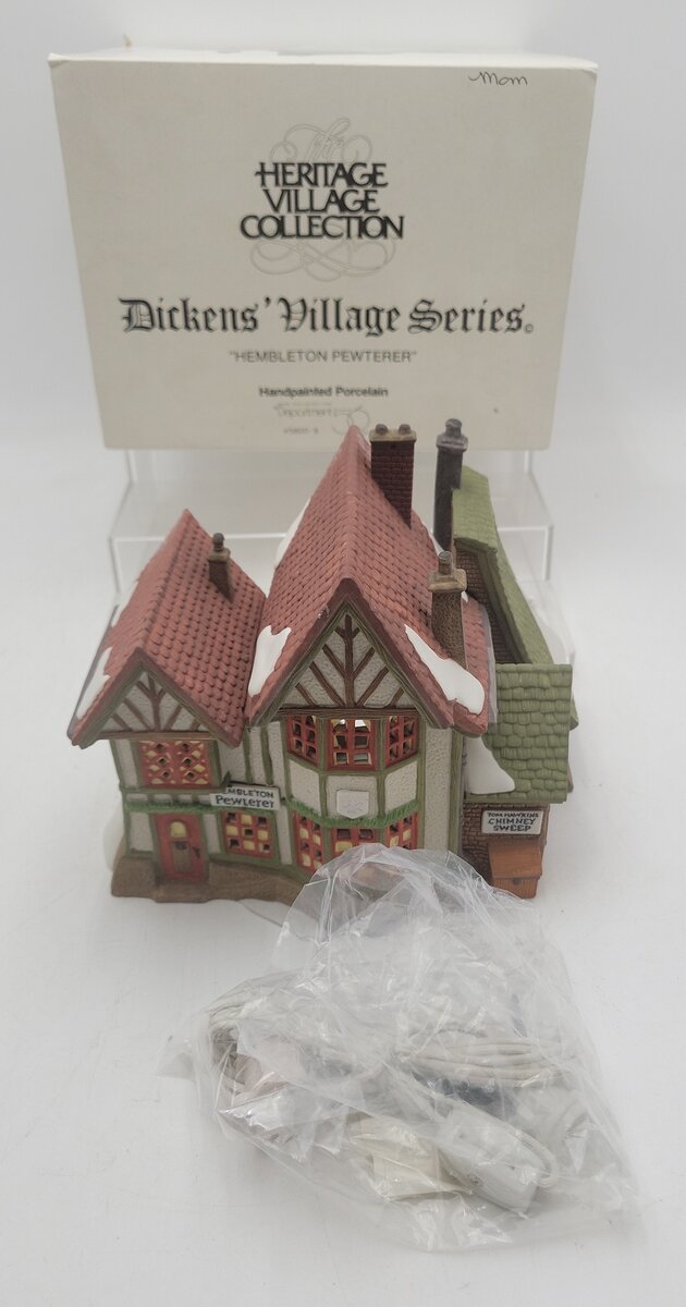 Dept 56 5800-9 Dickens Village "Hembleton Pewterer" EX/Box