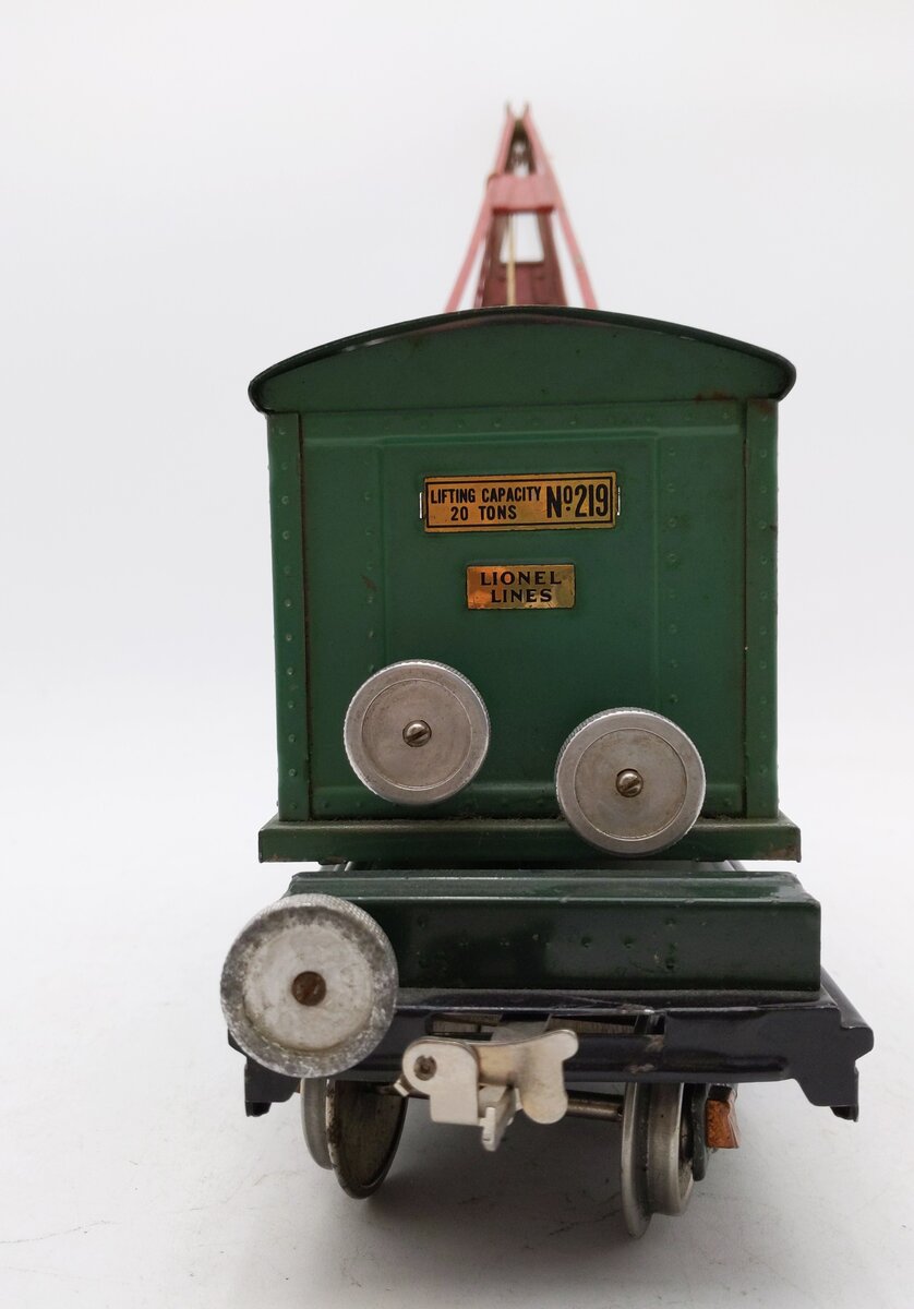 Lionel 219 Vintage Standard Gauge Lionel Lines Operating Crane Car EX