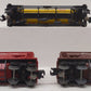 Lionel O Gauge Assorted Freight Cars: 9152, 19301, 19308 [3] VG