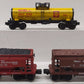 Lionel O Gauge Assorted Freight Cars: 9152, 19301, 19308 [3] VG
