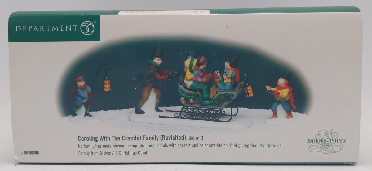 Dept 56 56.58396 Caroling With The Cratchit Family (Revisited) Set of 3 LN/Box
