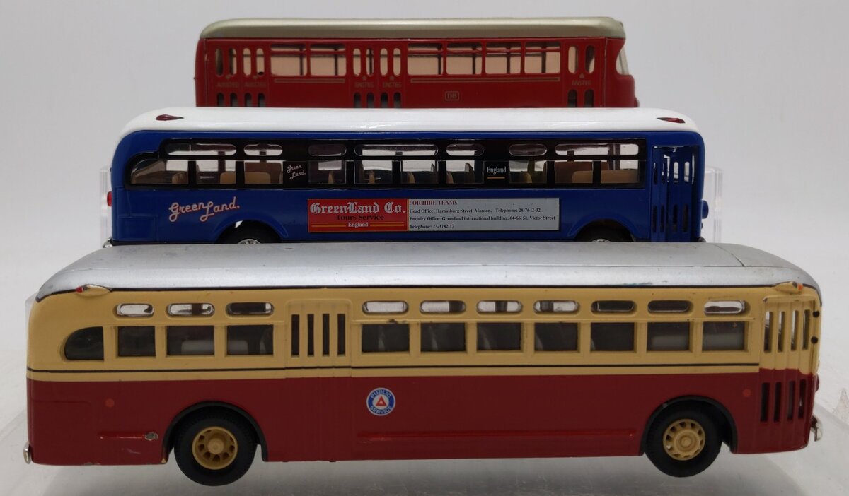 Assorted Die-Cast & Tinplate Transport Buses-Corgi, Kovop Czech, & Sunnyside [3] EX