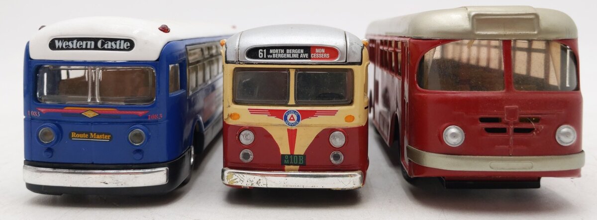 Assorted Die-Cast & Tinplate Transport Buses-Corgi, Kovop Czech, & Sunnyside [3] EX