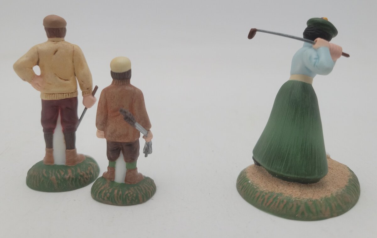 Dept 56 56.58525 Dicken's Village Par For The Course Set of 3 EX/Box