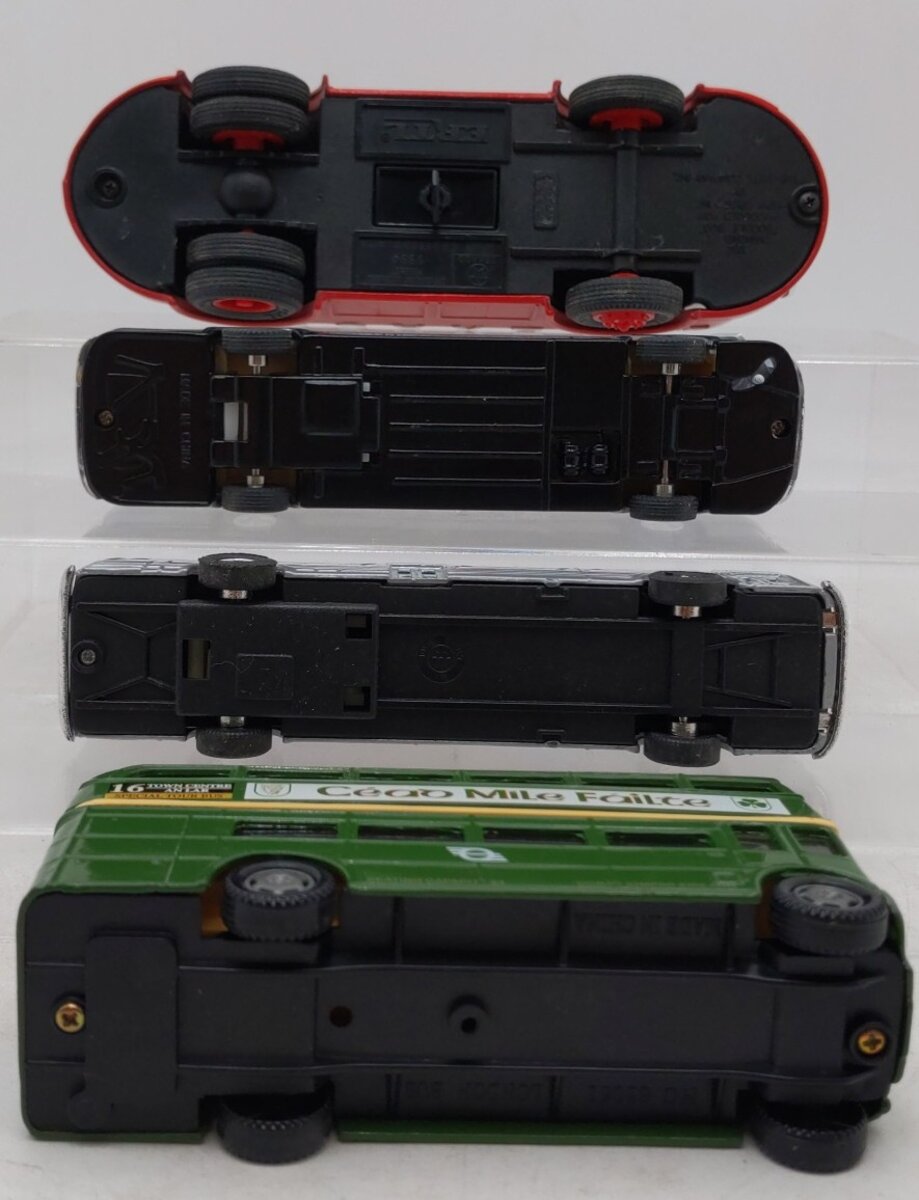 Assorted Brand Die-Cast Buses & Tanker -Greyhound, Sheriff, Texaco & Other [4] EX