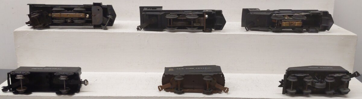Marx Vintage O Gauge Steam Locomotives And Tenders #490,666 [6] VG