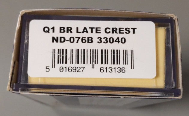 Dapol ND-076B N Scale British Railway Late Crest Steam Locomotive #33040 LN/Box