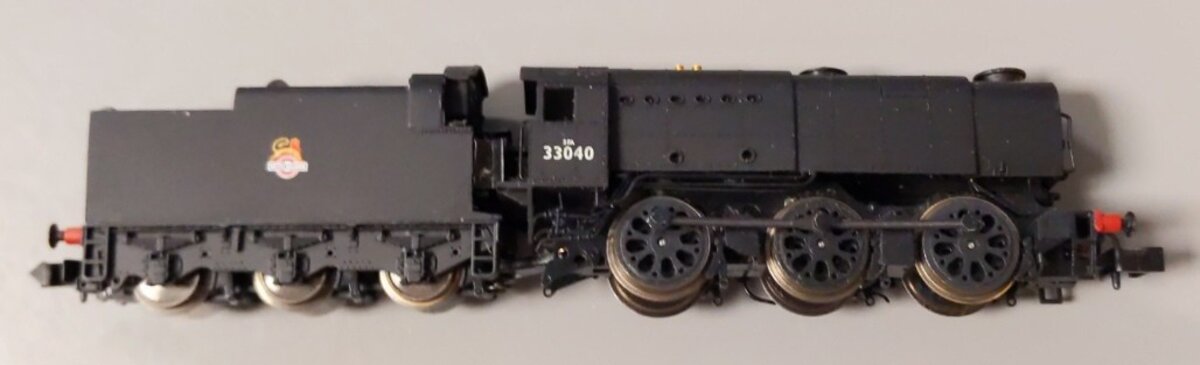 Dapol ND-076B N Scale British Railway Late Crest Steam Locomotive #33040 LN/Box