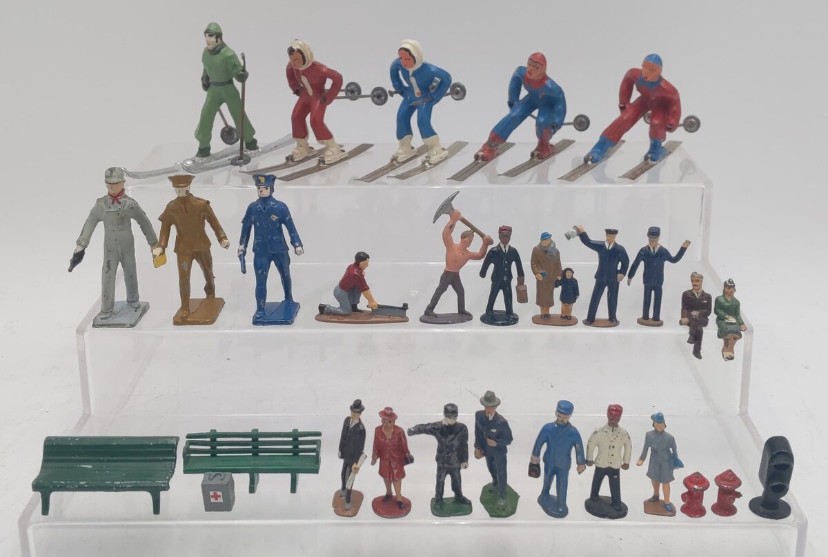 Barclay & Other Assorted Metal Figures [29] EX