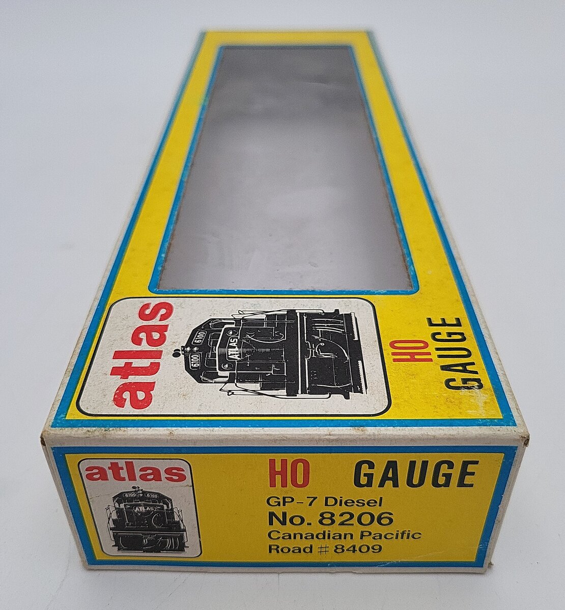 Atlas 8206 HO Scale Canadian Pacific GP-7 Diesel Locomotive  #8409 EX/Box