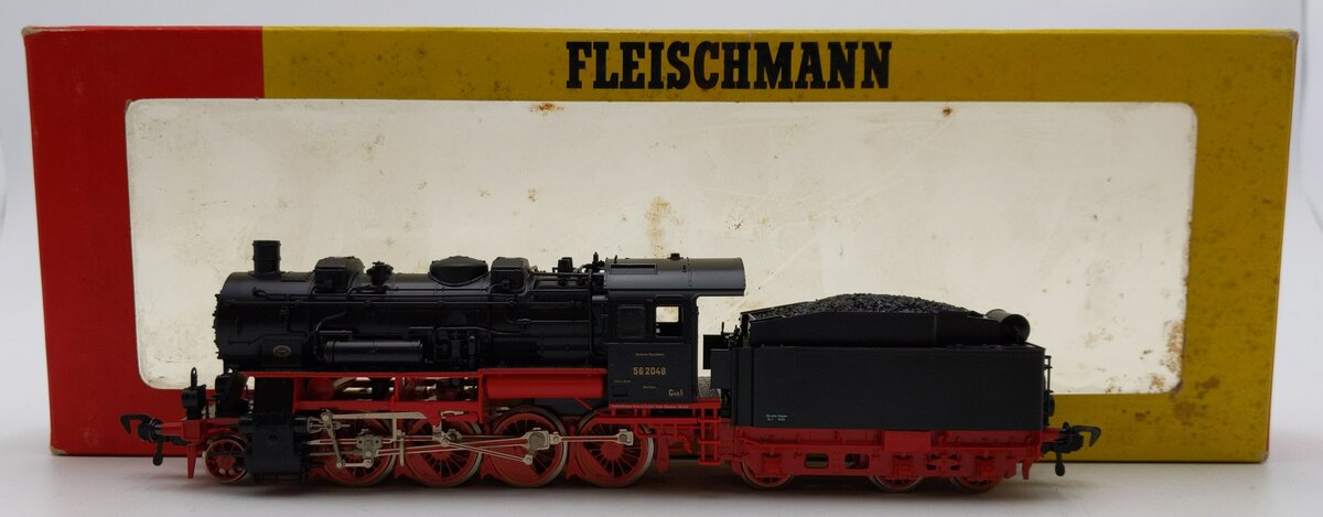 Fleischmann 4156 HO Scale DR 2-8-0 Steam Locomotive & Tender #562048 EX/Box