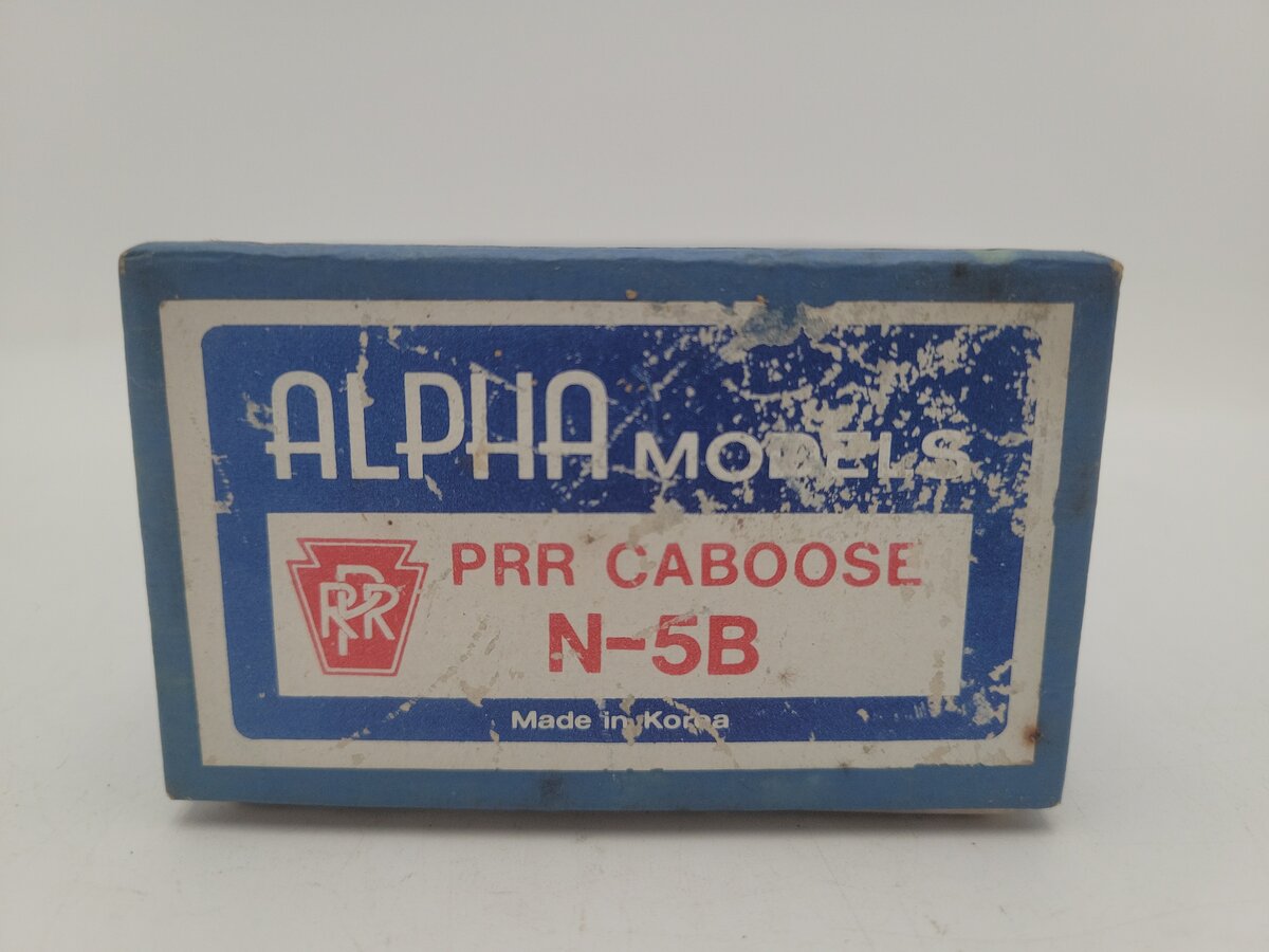 Alpha Models HO BRASS PRR N-5B Caboose - Unpainted VG/Box