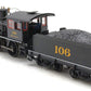 Bachmann 80129 HO Scale SBD 4-4-0 Steam Locomotive w/DCC & Sound #106 LN