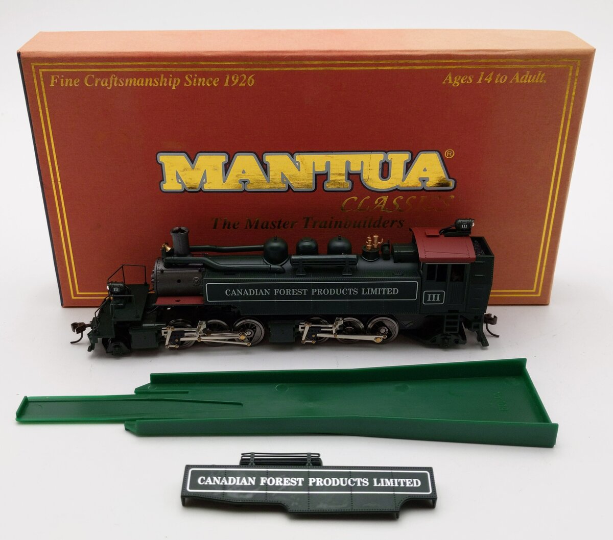 Mantua 351701 HO Canadian Forest 2-6-6-2T Articulated Logger w/Sound & DCC #111 VG/Box