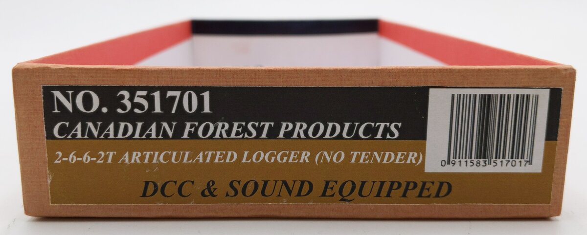Mantua 351701 HO Canadian Forest 2-6-6-2T Articulated Logger w/Sound & DCC #111 VG/Box