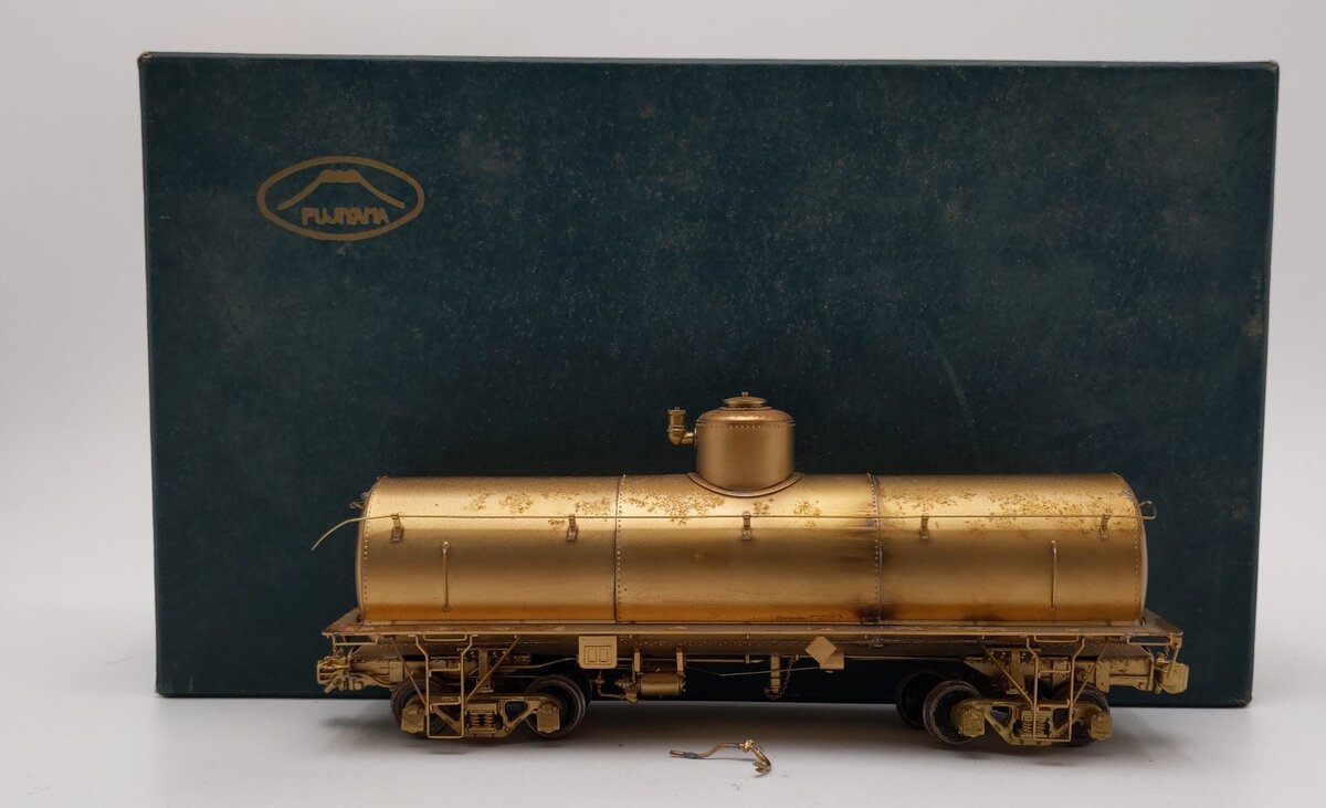 Fujiyama On3 Brass Utlx Tank Car - unpainted VG/Box