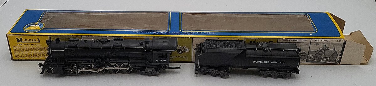AHM 5099 HO Baltimore & Ohio 2-10-2 Steam Locomotive & Tender EX/Box
