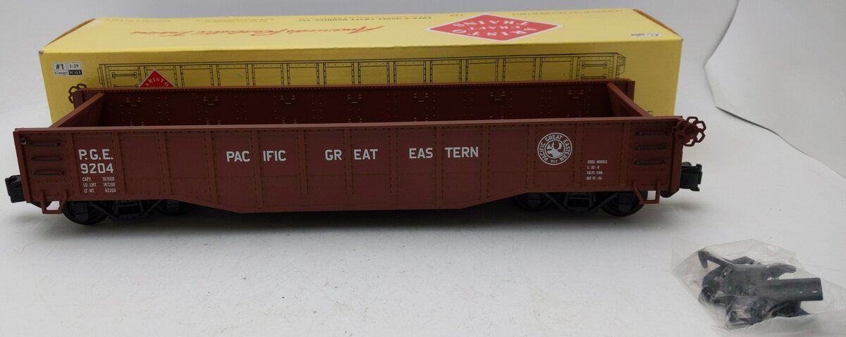 Aristo-Craft 41089 G Scale Pacific Great Eastern High Side Gondola LN/Box