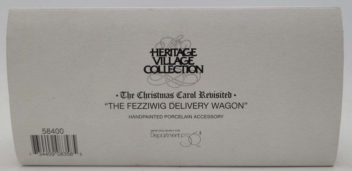 Dept 56 56.58400 Dickens Village The Fezziwig Delivery Wagon LN/Box