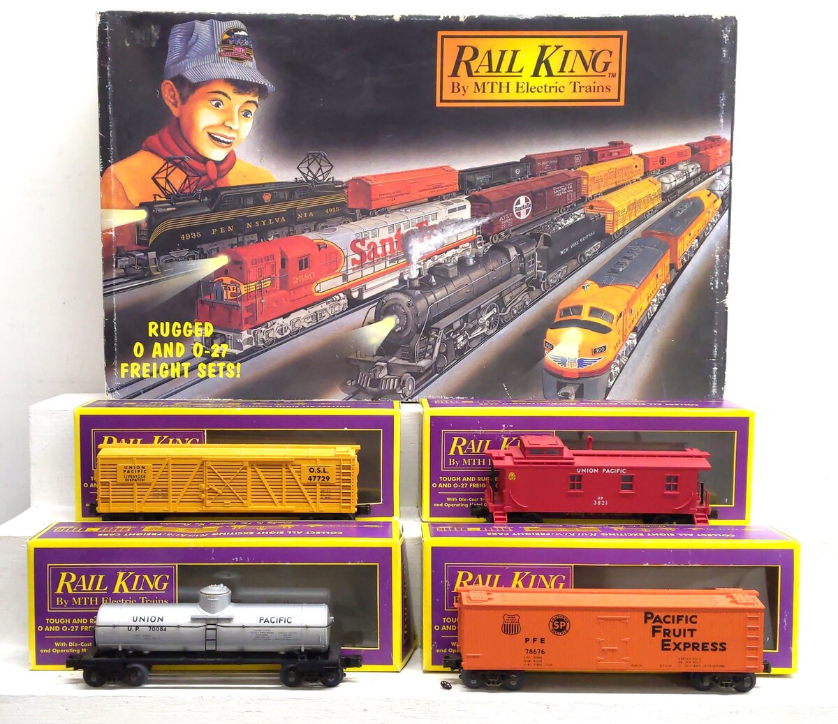 MTH 020 O Gauge Union Pacific Freight Car Set VG/Box