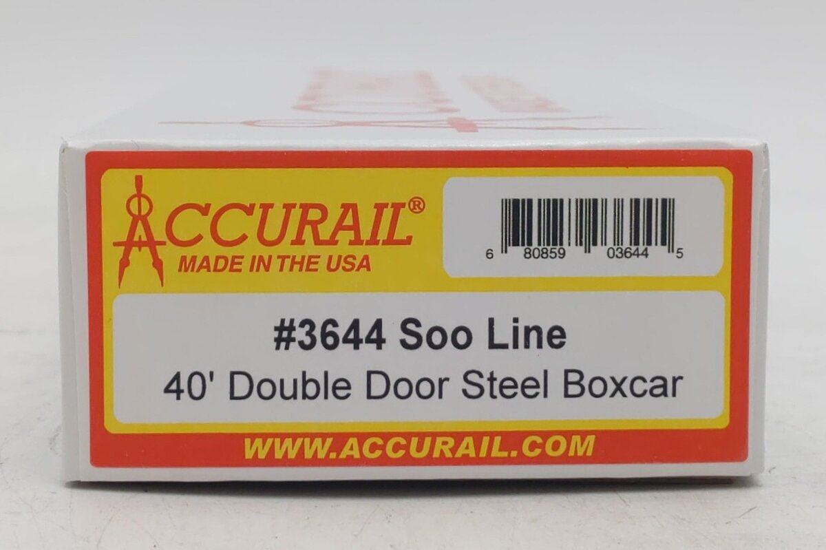 Accurail 3644 HO Soo Line 40' Double Door Riveted Steel Boxcar #75936 NIB