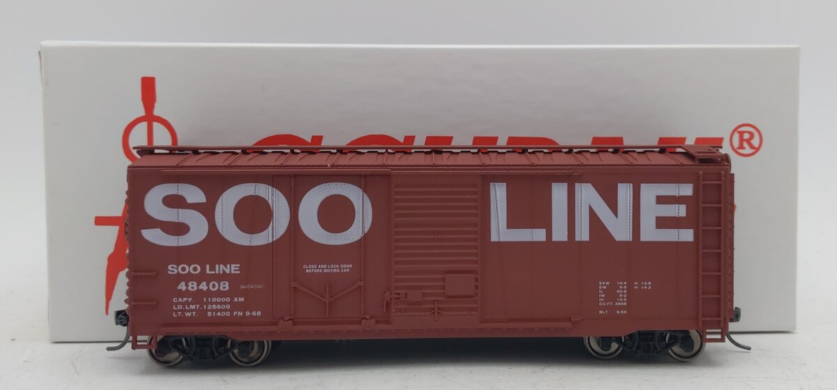 Accurail 3815 HO Scale Soo Line 40' Combo Door Boxcar #48408 NIB