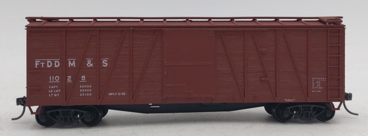 Accurail 4119 HO Fort Dodge Des Moines & Southern 40' Wood Boxcar #11028 LN/Box