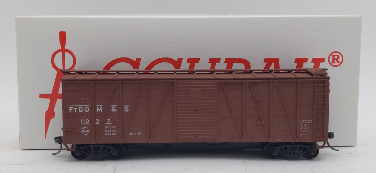 Accurail 4513 HO Fort Dodge Des Moines & Southern 40' Single Sheath Wood Boxcar LN/Box