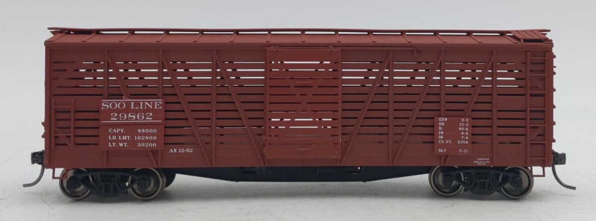 Accurail 4740 HO Soo Line 4700 Series 40' Wood Stock Car #29862 LN/Box
