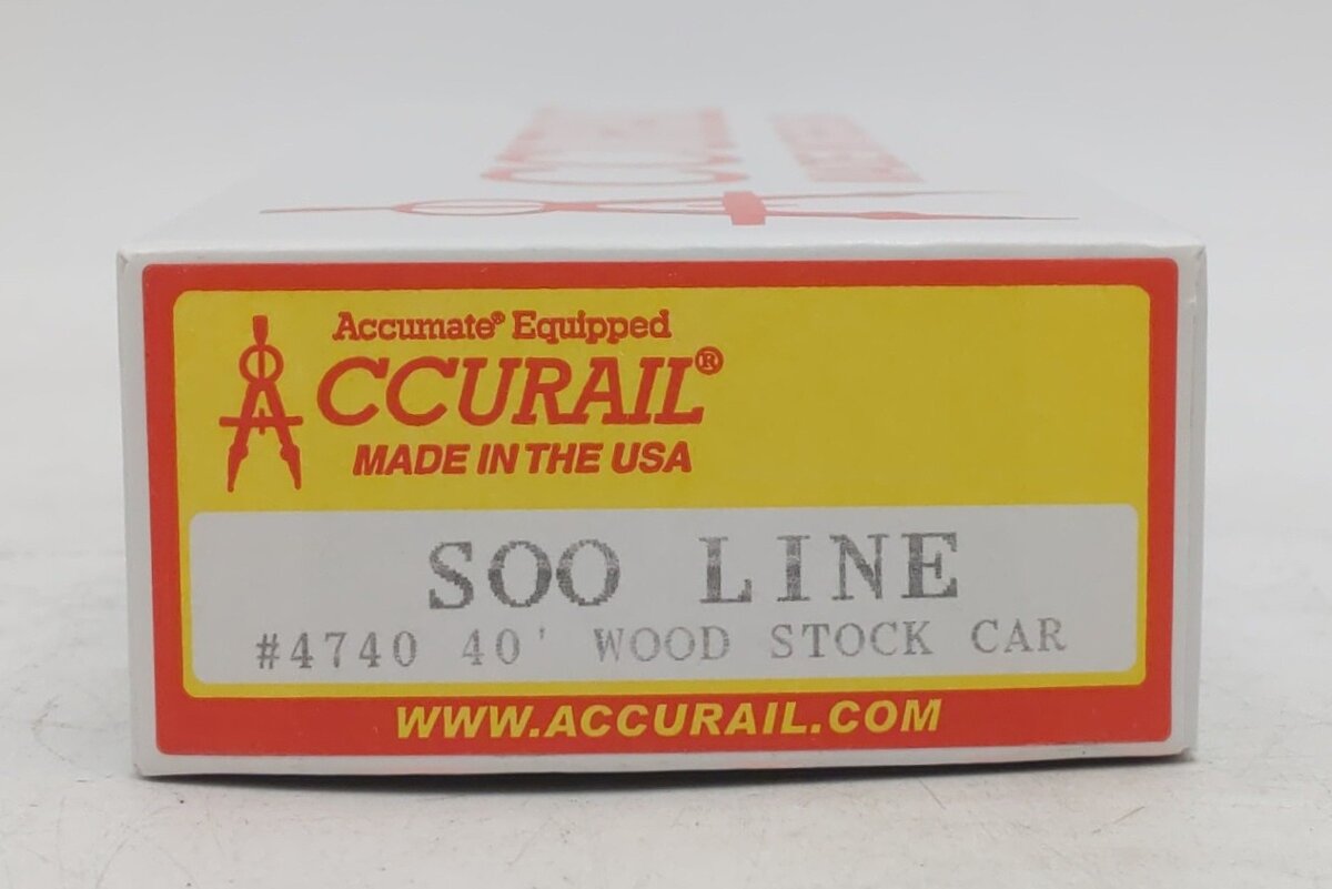 Accurail 4740 HO Soo Line 4700 Series 40' Wood Stock Car #29862 LN/Box