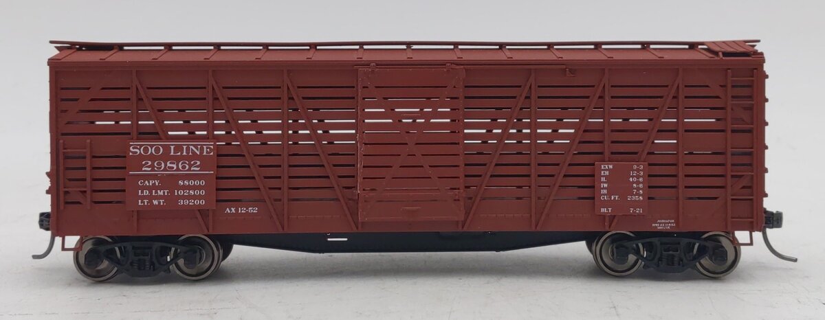 Accurail 4740 HO Soo Line 4700 Series 40' Wood Stock Car #29862 LN/Box
