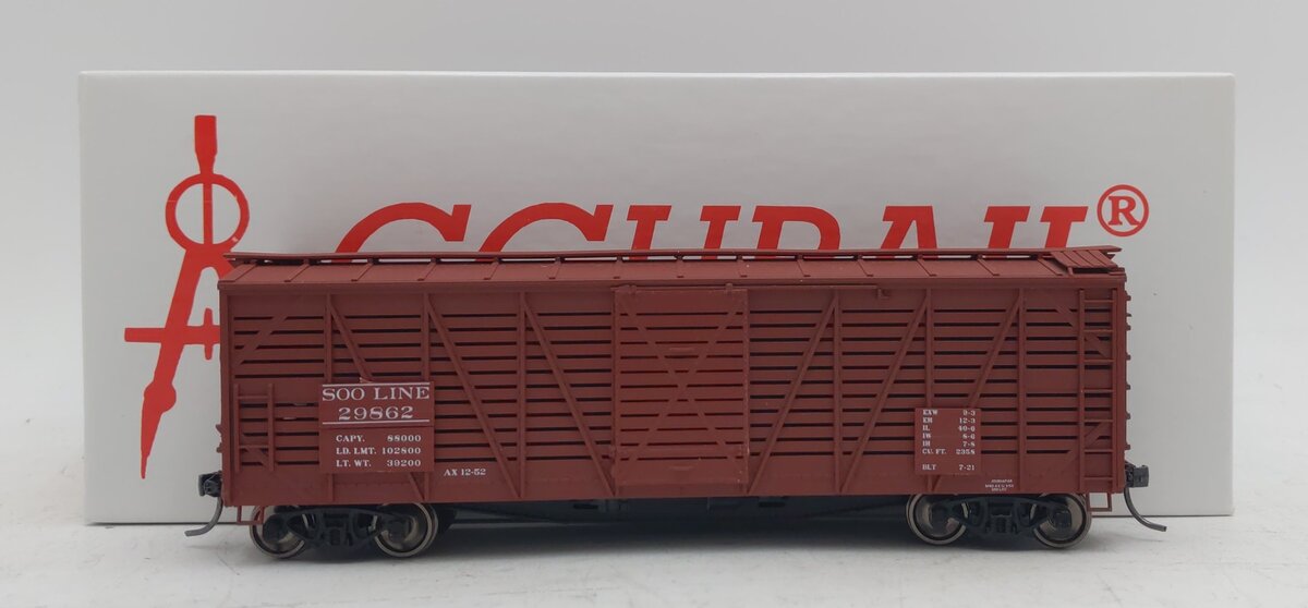 Accurail 4740 HO Soo Line 4700 Series 40' Wood Stock Car #29862 LN/Box