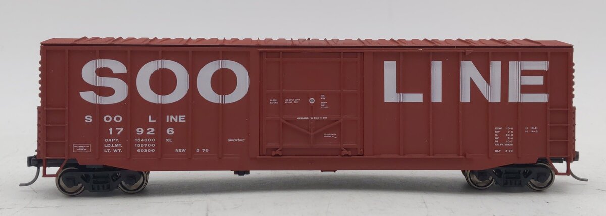 Accurail 5665 HO Soo Line 50' Exterior Post Steel Box Car Kit #17926 NIB