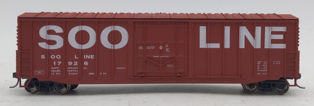 Accurail 5665 HO Soo Line 50' Exterior Post Steel Box Car Kit #17926 NIB