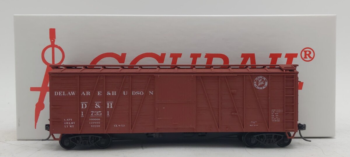 Accurail 4329 HO Delaware & Hudson 40' Single-Sheathed Wood Boxcar #17351 LN/Box
