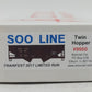 Accurail HO Scale Soo Line Twin Hopper w/ Coal Load #9950 EX/Box