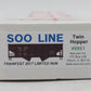 Accurail HO Scale Soo Line Twin Hopper w/ Coal Load #9951 EX/Box