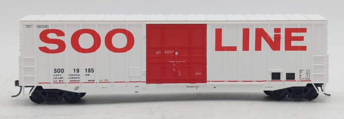 Accurail 19185 HO SOO Line White W/Red Lettering 7-Post Fond Du Lac Boxcar Kit NIB