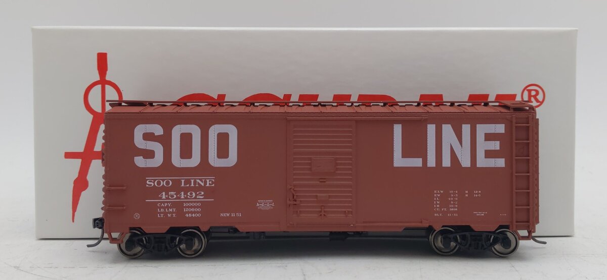 Accurail HO Scale Soo Line 1951 Fond du Lac Billboard Boxcar #45492 NIB