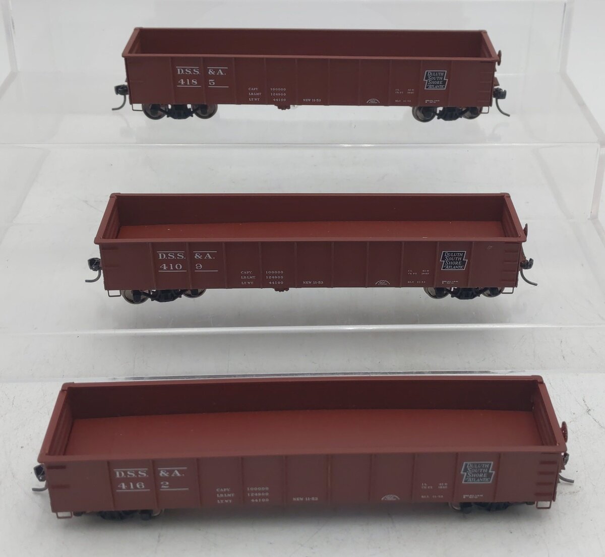 Accurail 37694 HO Duluth South Shore and Atlantic 41' Steel Gondola (Set of 3) NIB