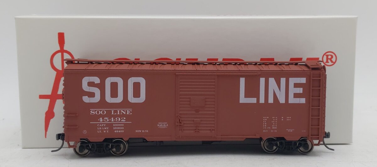 Accurail HO Scale Soo Line 1951 Fond du Lac Billboard Boxcar #45492 NIB