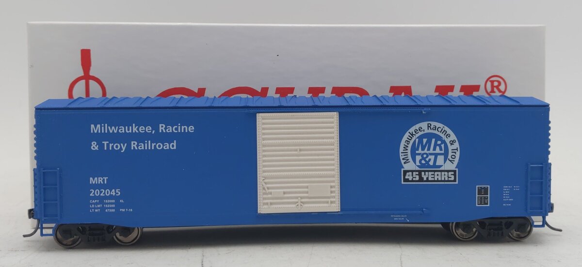 Accurail 84139 HO Milwaukee Racine & Troy 50' Steel Box Car #202045 - Assembled NIB