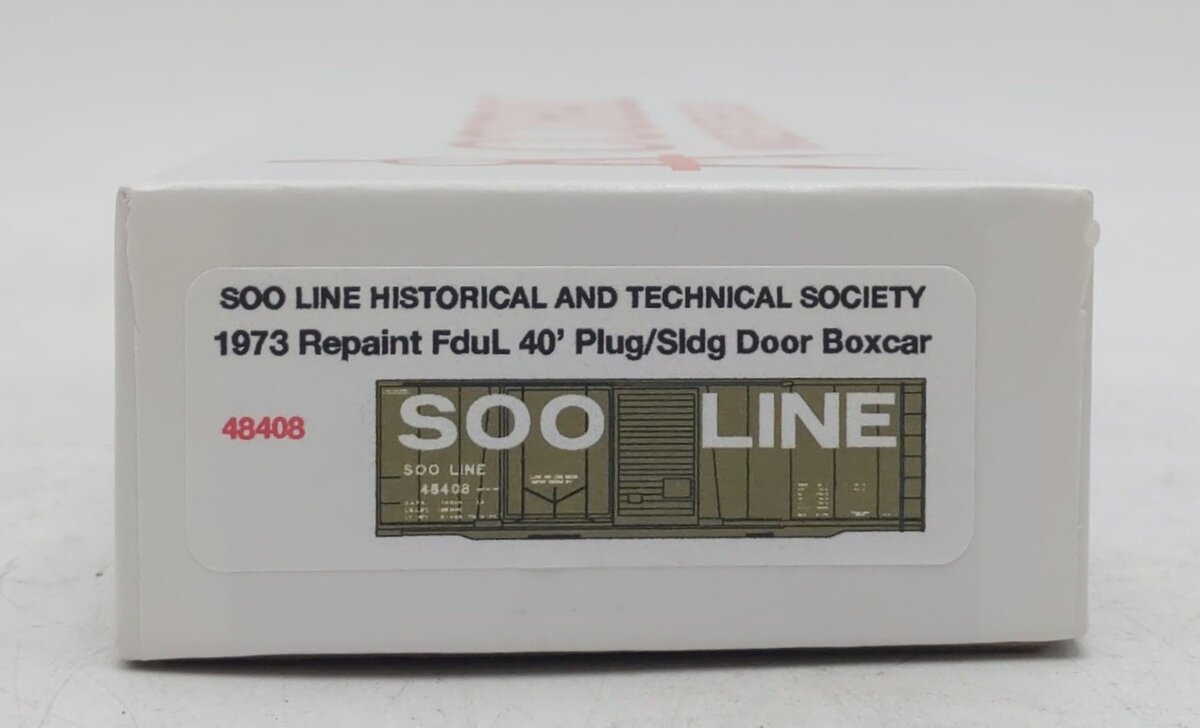 Accurail HO Soo Line 1973 Repaint Fdul. 40' Plug/Sliding Door Boxcar #48408 NIB