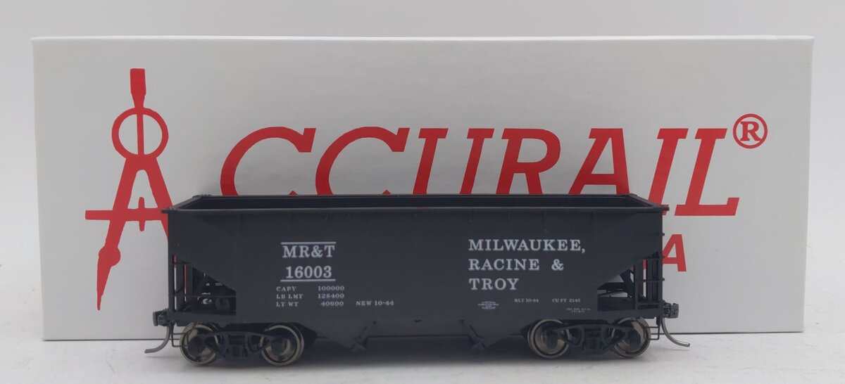 Accurail 84337 HO Scale MRT Two-Bay Offset-Side Hopper #16003 NIB