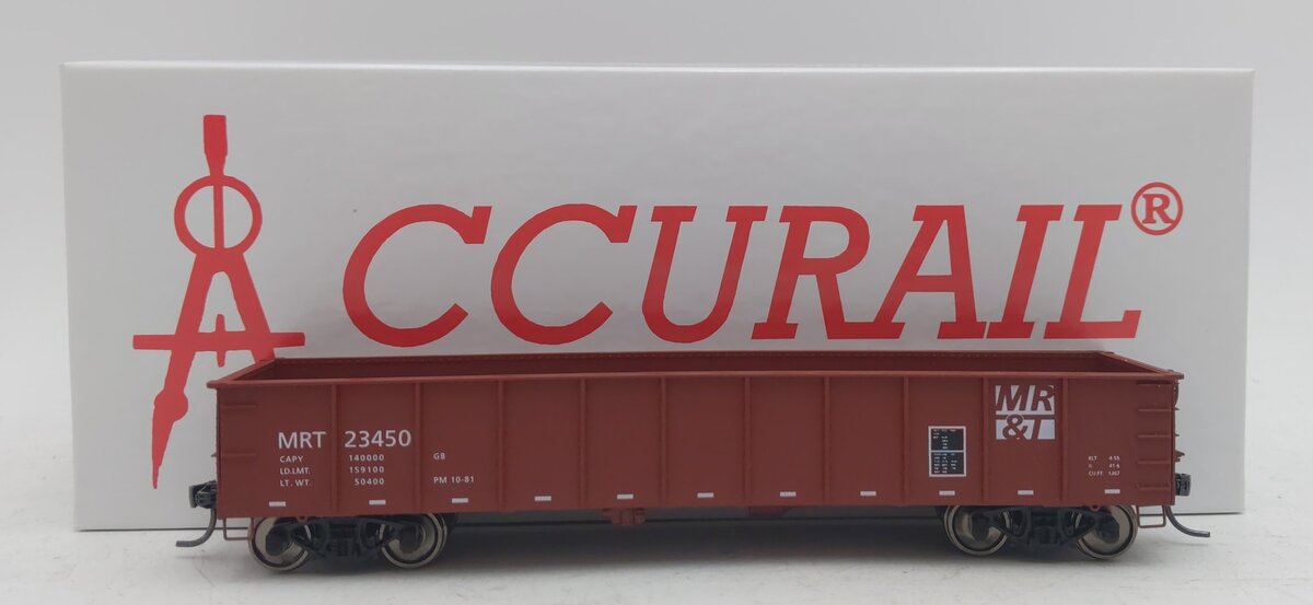 Accurail 84103 HO Milwaukee, Racine, & Troy 41-Foot Gondola #23450 NIB