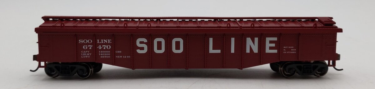 Roundhouse 82113 HO SOO Line 50' Covered Gondola #67470 LN/Box